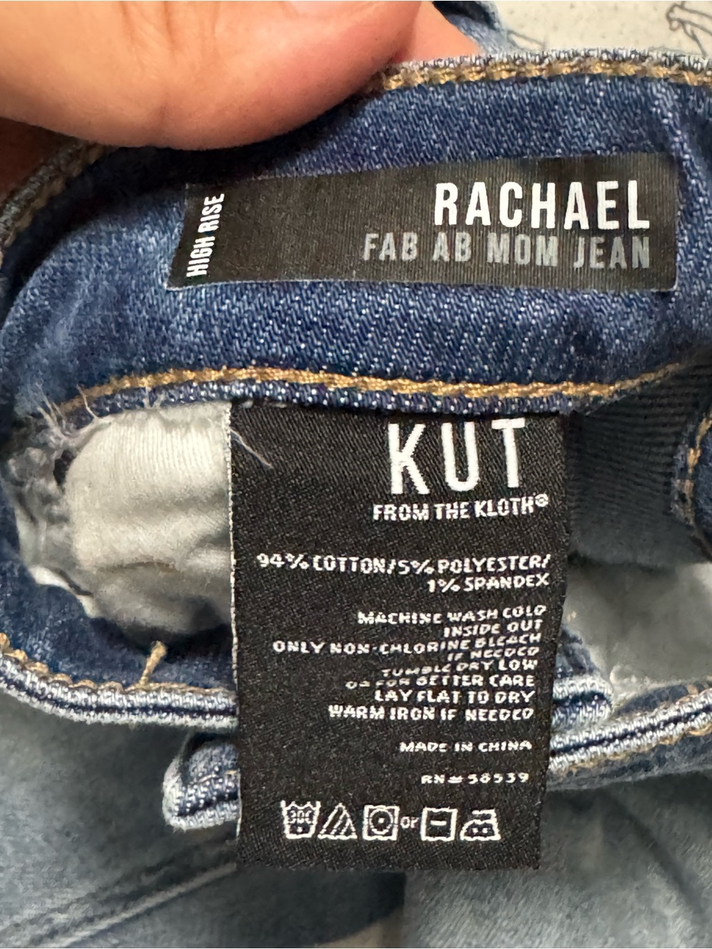 KUT from the Kloth Rachael Fab AB Non-Joan High Rise Jeans — Size 4 - Picture 5 of 8